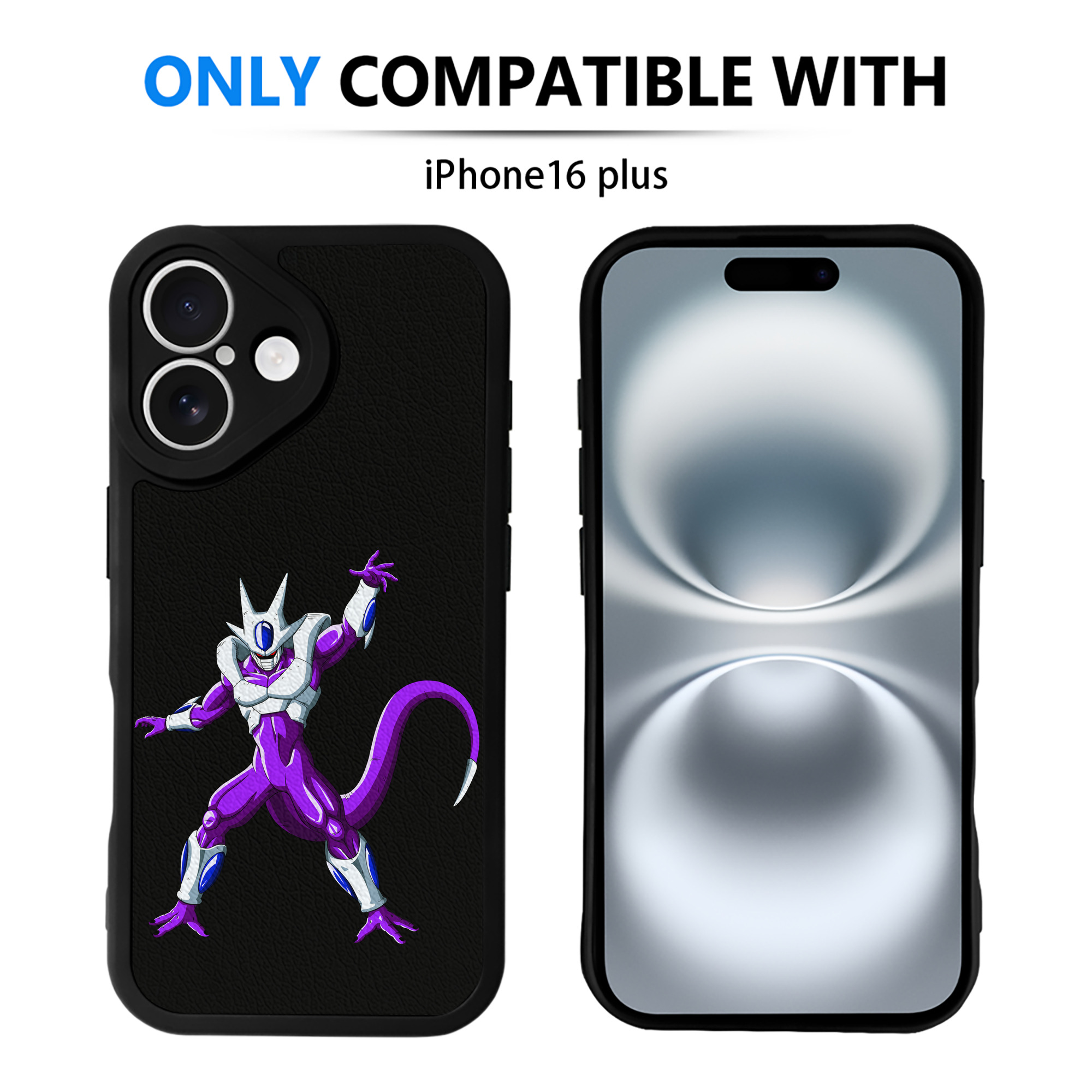 （画像用） ドラゴンボール クウラ DRAGON BALL Cooler Coora 【iPhone 16シリーズ対応】シリコンスマホケース（レザー調） 材質：シリコン
